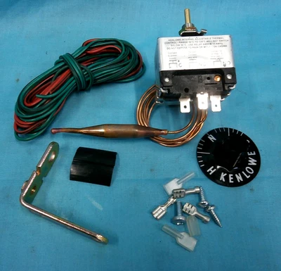 Kenlow Adjustable Electric Fan Thermostat Switch Radiator/Temperature Control . - Image 1 of 4