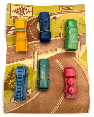 INGAP - Italia - 6 camiones surtidos diferentes en su tarjeta original - Excelente Foto 1 de 4