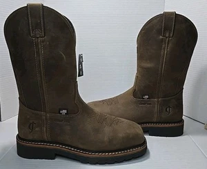 Größe 9D Cody James wasserdichte Herren-Arbeitsstiefel zum Überziehen – Zehenpartie aus Verbundwerkstoff - Bild 1 von 11