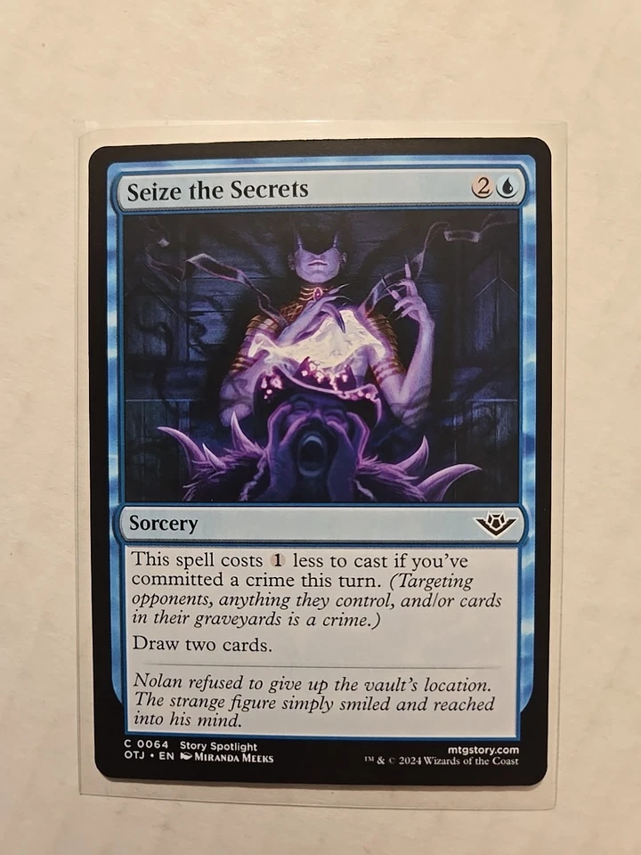 Seize the Secrets - Outlaws of Thunder Junction - LP - Common - Sorcery - MTG - Image 1 of 1