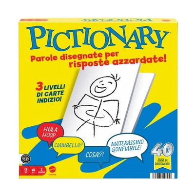 Mattel Games - Pictionary, l'iconico gioco da tavolo per tutta la famiglia, 2 sq - Bild 1 von 4