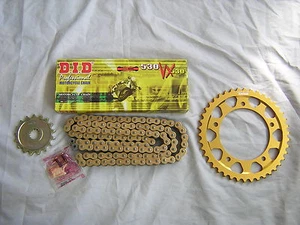 Suzuki GSXR1000 07-08 DID VX3-GB X Ring Chain & JT/17/43 Talon Sprocket Kit New - Picture 1 of 1