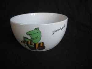 Thomas JANOSCH Bowl FROSCH REITET TIGERENTE Schüssel D 11,4  Kindergeschirr TOP - Bild 1 von 4