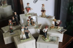 Menge 9 Norman Rockwell Figuren Dave Grossman Designs Cover Sammlung - Bild 1 von 16