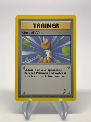 Gust of Wind  120/130 - Common - Vintage English Base Set 2 Pokemon Card - LP - Image 1 of 2
