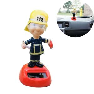 Bobble for Head for Doll Firefighter ABS for Auto Interior Dashboard Orna