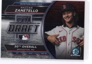 Nazzan Zanetello DRAFT NIGHT 2023 Bowman Draft #BDN-1 Boston Red Sox - Picture 1 of 6