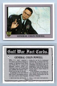 General Colin Powell #50 Gulf War 1991 Dart Fact Card - Picture 1 of 1