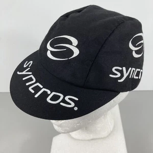 Syncros Radmütze schwarz weiß Logo Radfahren Mütze Made in USA 100% Baumwolle - Bild 1 von 18