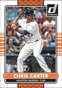 2015 Donruss Hot off the Press Houston Astros Baseball Card #92 Chris Carter
