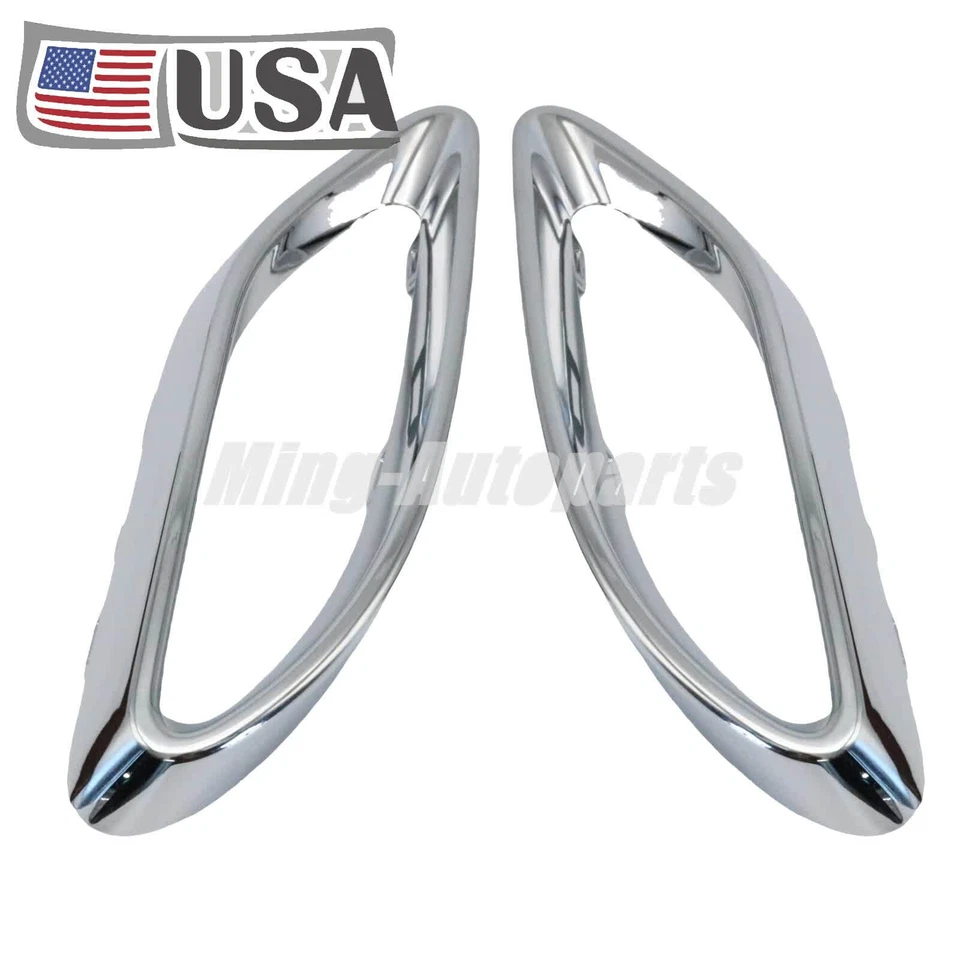 1 Pair Bumper Trim Chrome For Mercedes-Benz 2019-2022 A220 2018 E400 2021 E350 - Image 1 of 4
