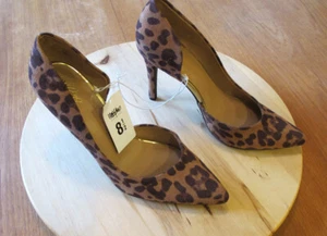 Mossimo Women's Hi Heels size 8.5~NWT~REDUCED~Fx Suede Leopard~New~Animal~FREE H - Picture 1 of 11