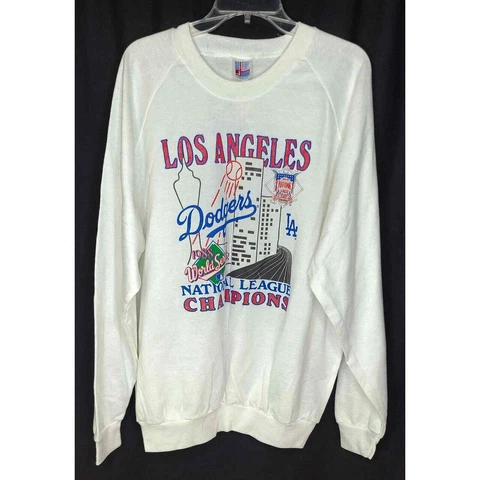 NOS Vintage Garan Los Angeles Dodgers 1988 NL Championship Sweatshirt - see note Cover
