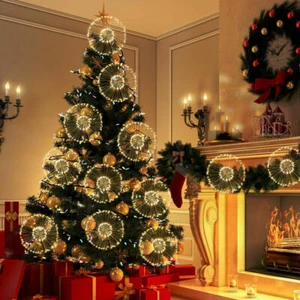 Hanging Firework LED Fairy String Light And 8 Modes Remote Christmas Party Decor - Picture 1 of 15