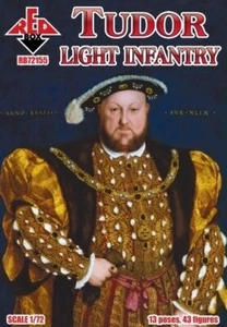 Infantería Ligera Tudor Siglo XVI (43 figuras, 13 poses) 1/72 RedBox 72155 - Imagen 1 de 3