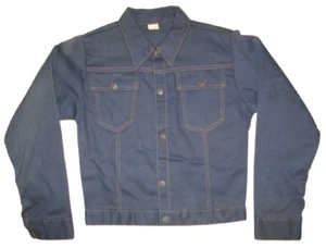 NUEVO SIN ETIQUETAS Chaqueta vaquera vintage sin marca talla 16 azul denim niños nunca lavada ni usada - Imagen 1 de 6
