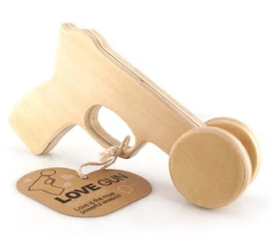 Massageroller Pistole Massage Massagegerät Massagerolle Love Gun Wellness Holz - Bild 1 von 3