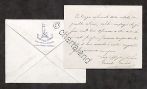 Autografo generale Brigata Granatieri di Sardegna Enrico Giardini - 1896 - Picture 1 of 2