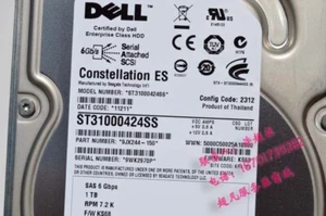 Dell 1TB 6G 7.2K 3.5" SAS U738K 0U738K HDD Hard Drive - Picture 1 of 4