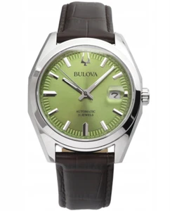 Bulova Automatic Sapphire Crystal Surveyor Green Dial 96B427 Men's Watch - Picture 1 of 5