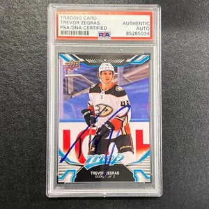 2022-23 Upper Deck MVP Hockey #199 Trevor Zegras Signed Card AUTO PSA Slabbed Du - Picture 1 of 2