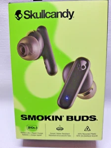 SKULL CANDY, SMOKIN BUDS 20H,IPX4,BRAND NEW, RAPID CHARGE, - Picture 1 of 6