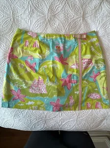 VGUC Lilly Pulitzer Woman Skort Skirt -Private Island, green, Sz 6, white label - Picture 1 of 11