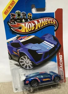 Case A/C 2013 Hot Wheels SUPER BLITZEN #107 US☆Racing BLUE☆HW Racing Track - Picture 1 of 2