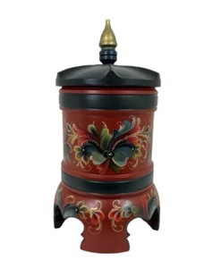 Tanque de colección - Noruega tallada/madera de rosa arte popular - Noruega - Imagen 1 de 10