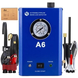 A6 Automobile Pipeline Smoke Leak Detector with Pressure Gauge Test for Car ATV - Picture 1 of 11