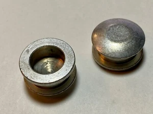 Harley 56239-53 Panhead Sportster Handlebar Waffle Grip End Plugs Cad '54-61 USA - Picture 1 of 3
