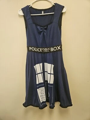 Полиция Хэллоуин костюм платье без рукавов женщин размер M синий - Изображение 1 из 4