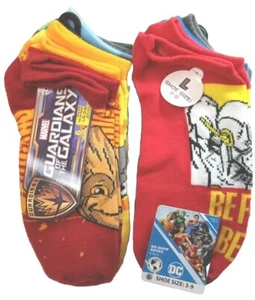 Boys 12 Pair Sz L (3-9) 6 Guardians Of The Galaxy, 6 Justice League - Picture 1 of 10