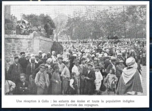 1912 -- ALGERIEN HALSEMPFANG . KINDER DER SCHULEN UND INDIGENEN. 3Z487 - Bild 1 von 1