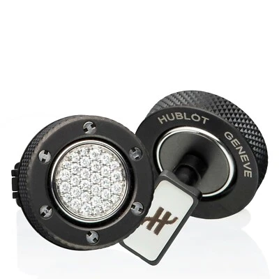 Hublot Big Bang Reversible Diamond Cufflinks Model BM.02.SX Brand New with Box - Image 1 of 4
