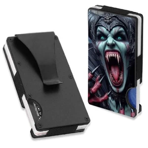 Collectible Gothic Monster old rock band music concert memorabilia rfid wallet - Picture 1 of 2