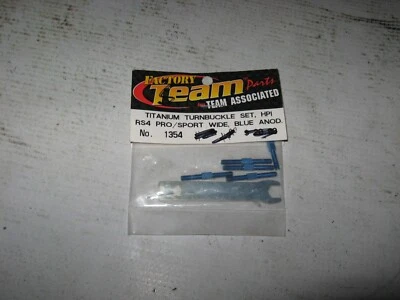 Associated HPI RS4 Pro Sport & Rally (Wide) Titanium Rod Set Blue Factory 1354 - Image 1 of 2