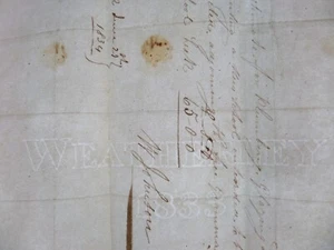 CHARTHAM MILL CANTERBURY WEATHERLEY 1833 PAPIERMACHER WASSERZEICHEN WASSERZEICHEN KENT - Bild 1 von 7