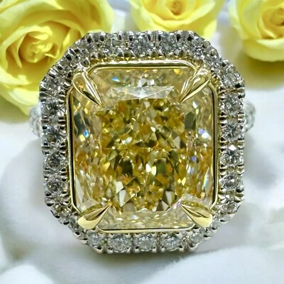 5ct Radiant Cut GIA Certified Halo Diamond Engagement Ring - Image 1 of 3