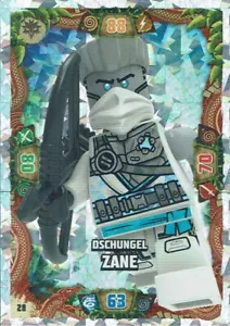 Lego Ninjago Series 6 The Island TCG Card No. 28 Jungle Zane - Picture 1 of 1