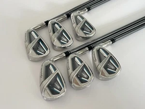 TAYLORMADE SIM MAX OS IRONS 5-PW REGULAR FLEX GRAPHITE SHAFTS - Picture 1 of 7