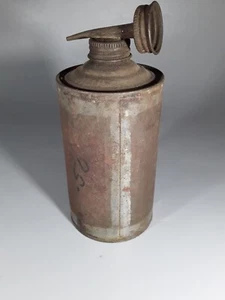 Maschinenöl Schmiermittel Blechdose mit 2-Wege-Kappe 6 Zoll hoch ohne Etikett - Bild 1 von 3