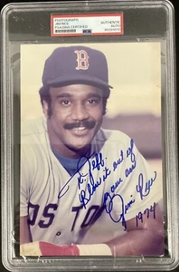 Jim Rice Signed Photo 8x5.5 Baseball Autograph Jeff Blow It Out Your A** PSA/DNA - Picture 1 of 3