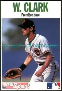 Will Clark #4 1992 NewSport French Magazine card - Bild 1 von 2