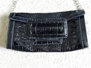 EUC-White House Black Market BLACK Shoulder Handbag Purse - Picture 1 of 8
