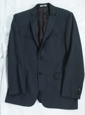 DKNY Blazer Mens 44L Gray Wool Blend Two Button Suit Jacket Macy’s Formal - Image 1 of 4