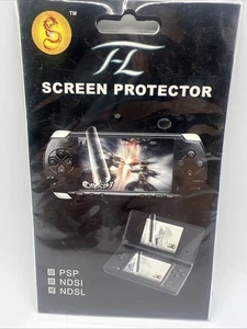 NDSL Screen Protector Film for Nintendo DS Lite Anti-Scratch Clear New Sealed - Picture 1 of 4