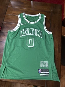 Camiseta deportiva Nike 2021 edición City de los Boston Celtics Jayson Tatum #0 talla XL 52 USADA EN EXCELENTE ESTADO - Imagen 1 de 9