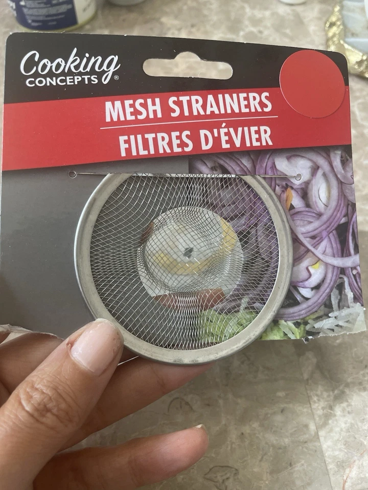 lots of 40 BRAND NEW COOKING CONCEPTS METAL MESH STRAINER KITCHEN SINK - Image 1 of 4