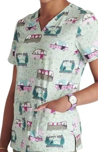 Tooniforms By Cherokee Women’s Dog Is Good Scrub Top Size 5XL NEW - Picture 1 of 2